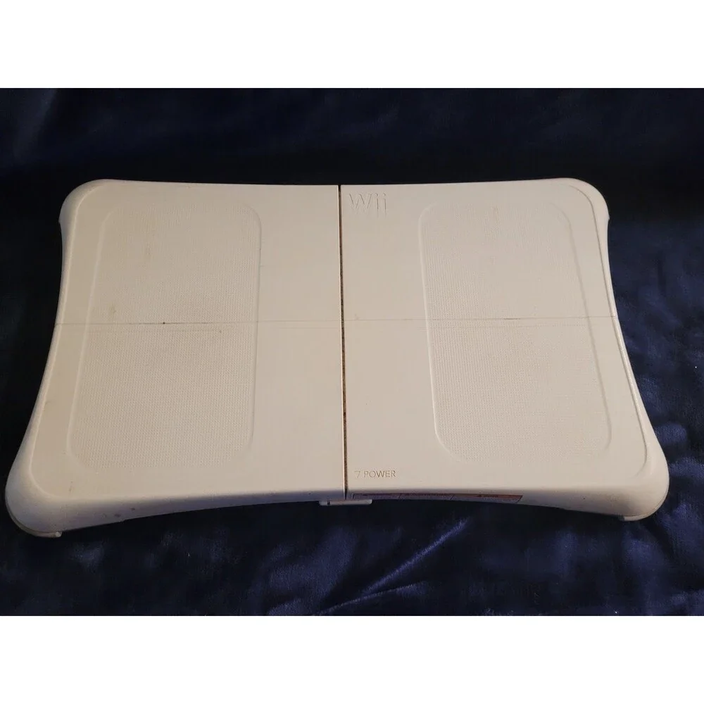 Nintendo Wii Balance Board White with 4 Extra Feet, Untested, No Cable
